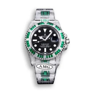 Photo 9 - Diamond Replica Rolex Rolex Submariner Iced Out Ref.116610LV-6 41mm Black Dial