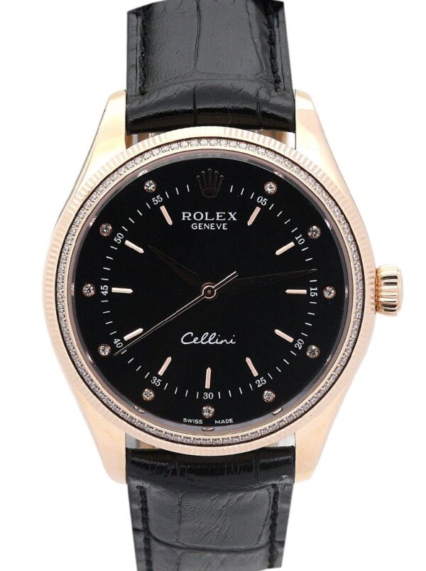 Photo 2 - Men Replica Rolex Rolex Cellini 39mm Dial Black Ref.5310