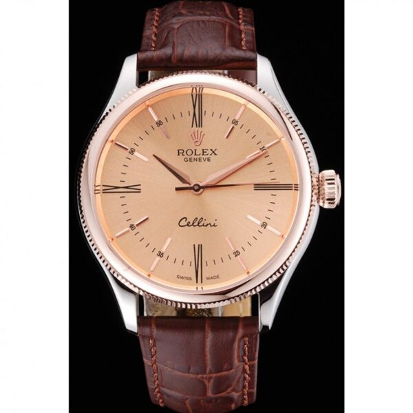 Photo 3 - Men Replica Rolex Rolex Cellini 40mm Dial Orange Ref.622840