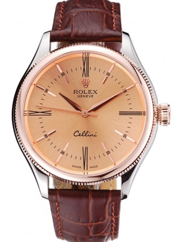 Photo 2 - Men Replica Rolex Rolex Cellini 40mm Dial Orange Ref.622840