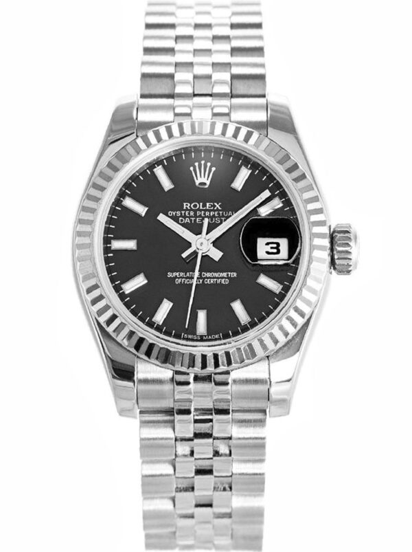 Photo 4 - Women Replica Rolex Rolex Datejust Ref.179174 26mm Black Dial