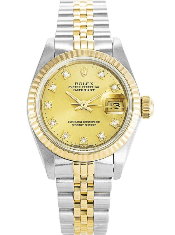 Photo 2 - Gold Replica Rolex Rolex Datejust Ref.69173 Gold Dial 26mm