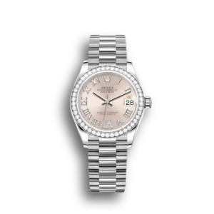 Photo 7 - Women Replica Rolex Rolex Datejust Ref.278384RBR 31mm Pink Dial set with diamonds