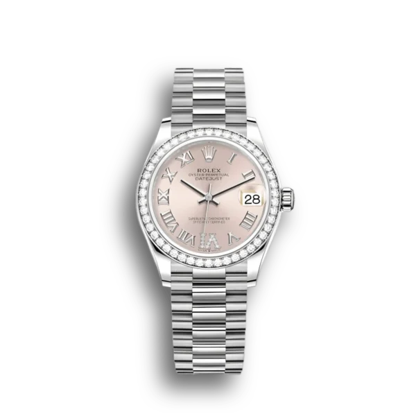 Photo 1 - Women Replica Rolex Rolex Datejust Ref.278384RBR 31mm Pink Dial set with diamonds