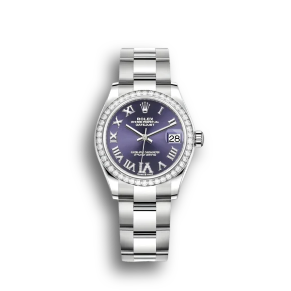 Photo 1 - Women Replica Rolex Rolex Datejust Ref.278384RBR 31mm Aubergine Dial