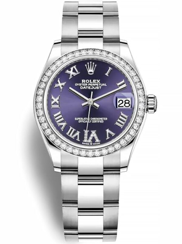 Photo 2 - Women Replica Rolex Rolex Datejust Ref.278384RBR 31mm Aubergine Dial