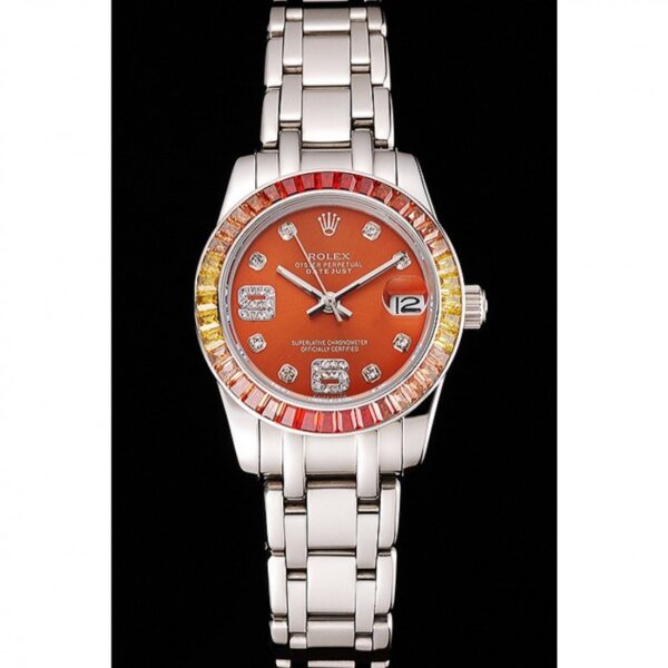 Photo 3 - Women Replica Rolex Rolex Datejust Ref.SC016821 33mm Orange Dial