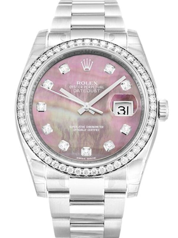 Photo 2 - Datejust Rolex Datejust Ref.116244 36mm Black Mother of Pearl Dial