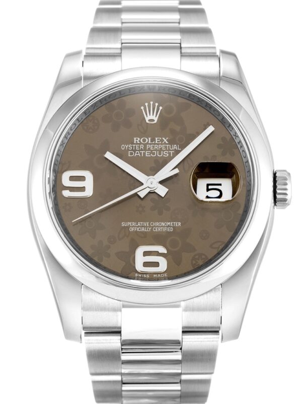 Photo 2 - Datejust Rolex Datejust Ref.116200 36mm Brown Floral Dial