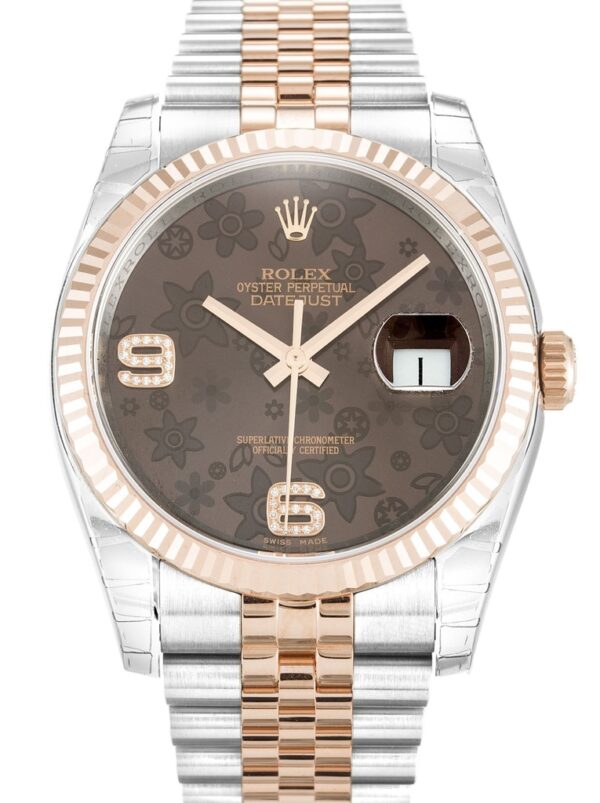 Photo 2 - Datejust Rolex Datejust Ref.116231 36mm Chocolate Floral Dial