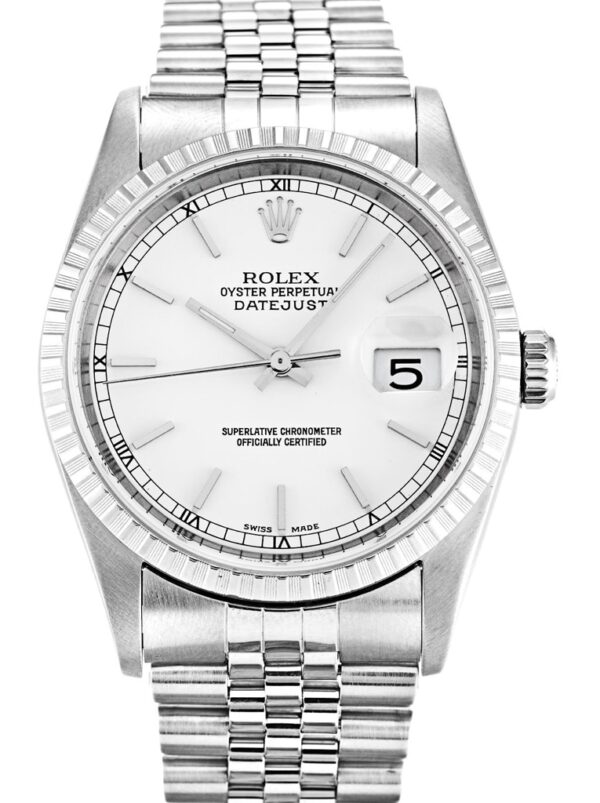 Photo 2 - Men Replica Rolex Rolex Datejust Ref.16220 36mm White Dial