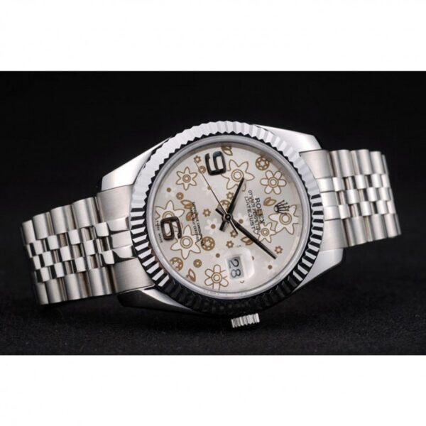 Photo 5 - Datejust Rolex Datejust Ref.41983 41mm Silver Floral Dial