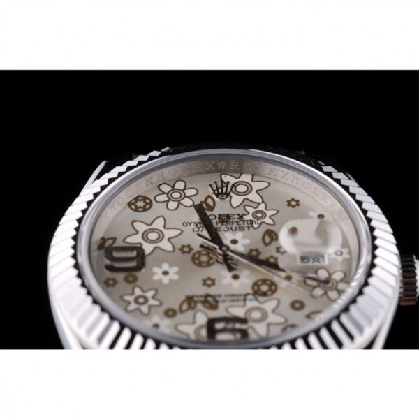 Photo 11 - Datejust Rolex Datejust Ref.41983 41mm Silver Floral Dial