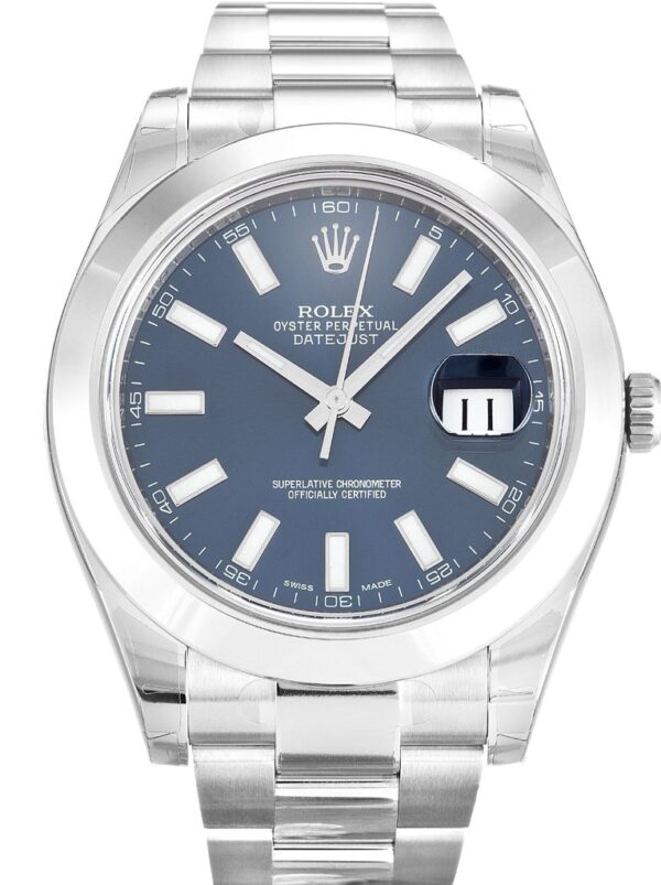 Photo 2 - Men Replica Rolex Rolex Datejust II Ref.116300 41mm Blue Dial