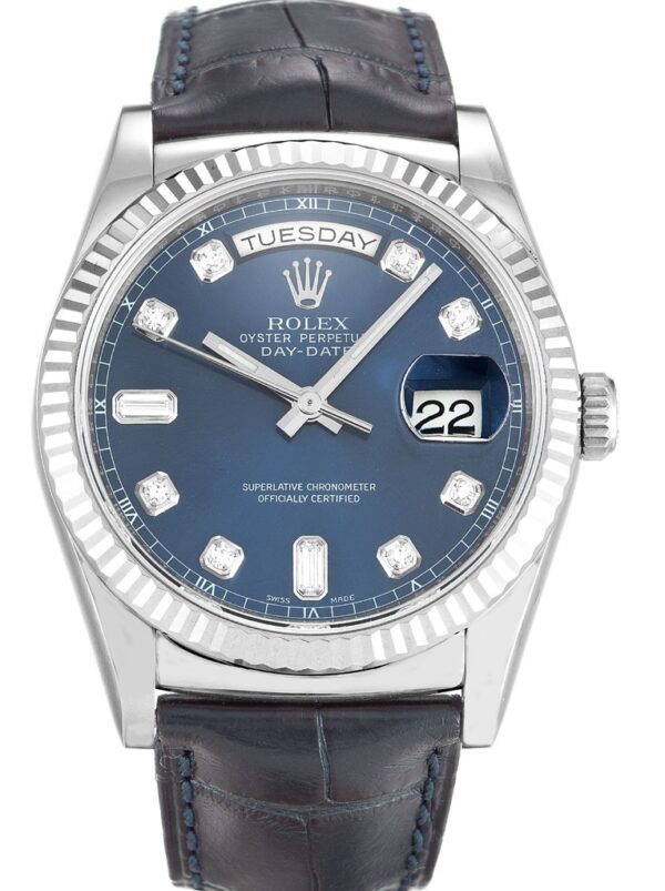 Photo 2 - Day-Date Rolex Day-Date Ref.118139 36mm Blue Dial