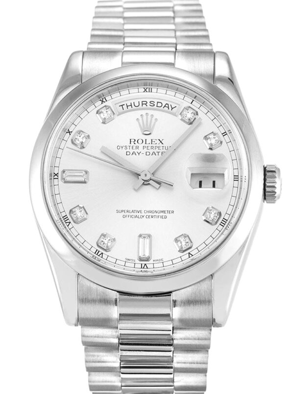 Photo 2 - Day-Date Rolex Day-Date Ref.118209 36mm Silver Dial