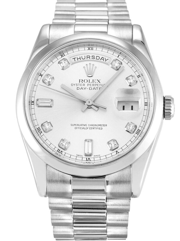 Photo 2 - Day-Date Rolex Day-Date II Ref.218239 41mm Silver Dial