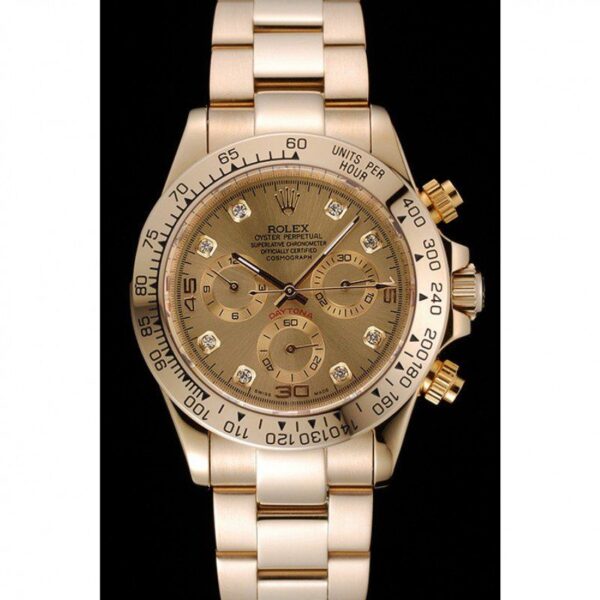 Photo 3 - Gold Replica Rolex Rolex Daytona Ref.1454245 39mm Gold Dial