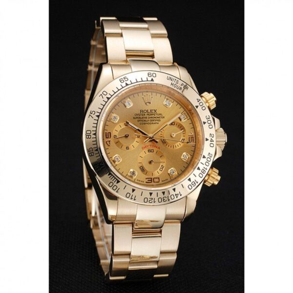 Photo 4 - Gold Replica Rolex Rolex Daytona Ref.1454245 39mm Gold Dial