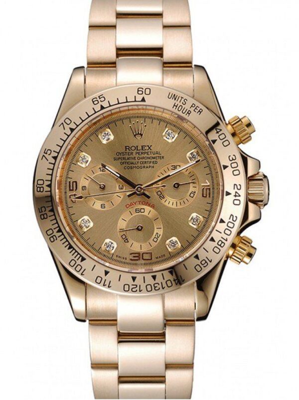 Photo 2 - Gold Replica Rolex Rolex Daytona Ref.1454245 39mm Gold Dial