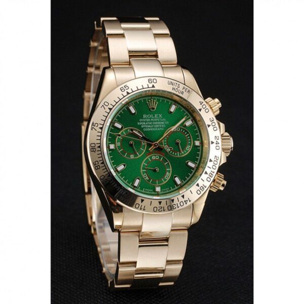 Photo 4 - Men Replica Rolex Rolex Daytona Ref.1454244 39mm Green Dial