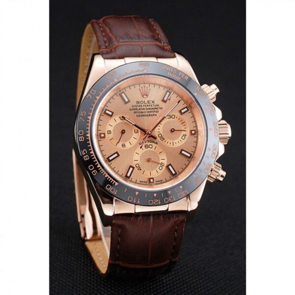 Photo 4 - Gold Replica Rolex Rolex Daytona 39mm Dial Rose-Gold Ref.1454243