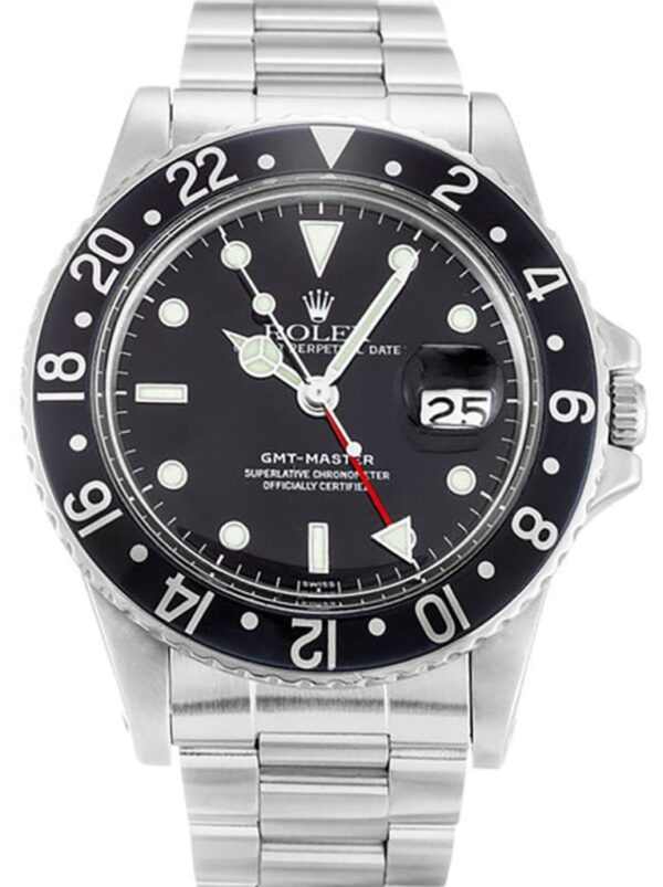 Photo 2 - Men Replica Rolex Rolex GMT-Master 40mm Dial Black Ref.16750