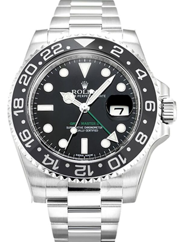 Photo 2 - Men Replica Rolex Rolex GMT-Master II 40mm Dial Black Ref.116710