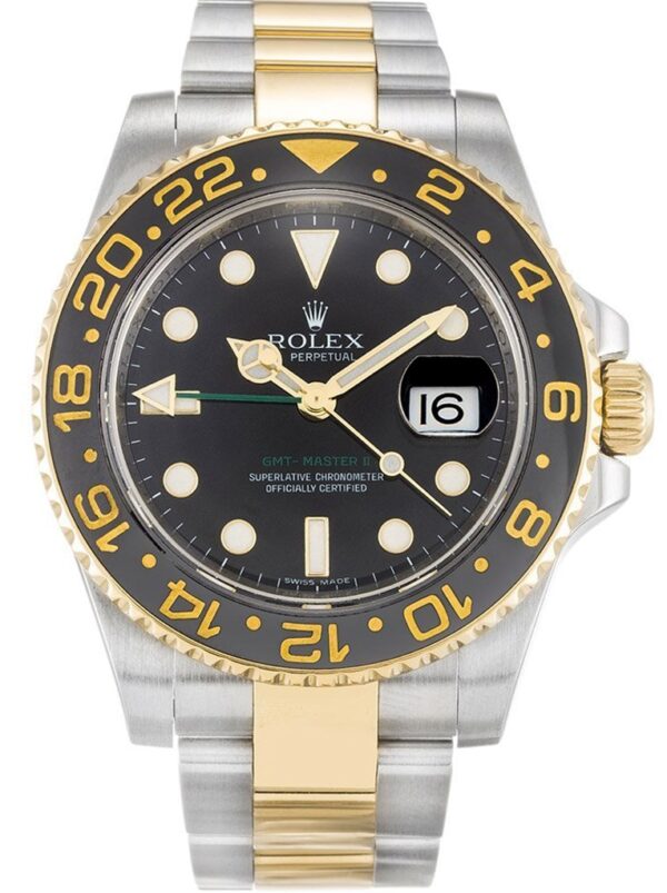 Photo 2 - Men Replica Rolex Rolex GMT-Master II 40mm Dial Black Ref.116713