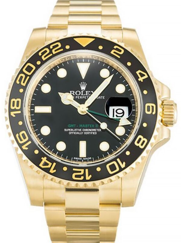 Photo 2 - Men Replica Rolex Rolex GMT-Master II 40mm Dial Black Ref.116718