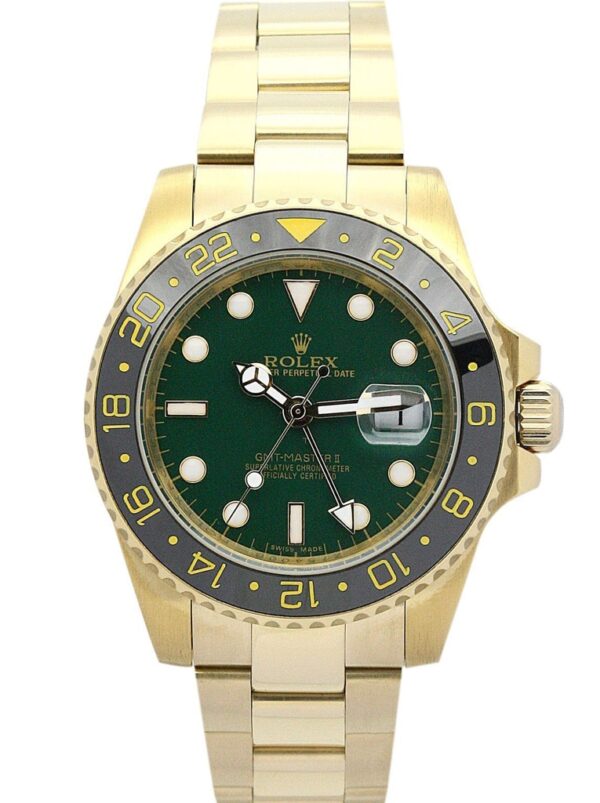 Photo 2 - Men Replica Rolex Rolex GMT-Master II 40mm Dial Green Ref.116718LN