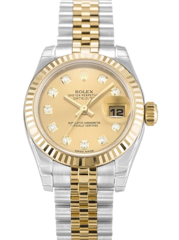 Photo 3 - Women Replica Rolex Rolex Lady-Datejust Ref.179173 26mm Champagne Dial