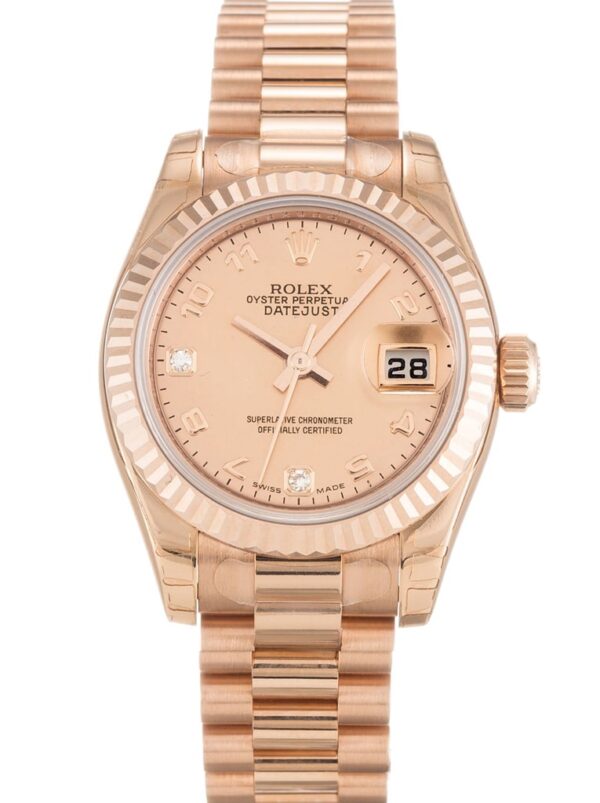 Photo 2 - Gold Replica Rolex Rolex Lady-Datejust Ref.179175F 26mm Goldust Mother of Pearl Dial