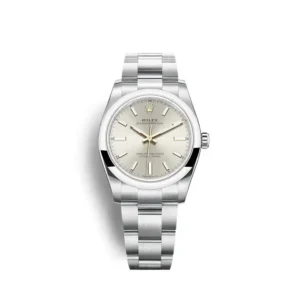 Photo 5 - Women Replica Rolex Rolex Oyster Perpetual Lady 34mm Dial Silver Ref.124200