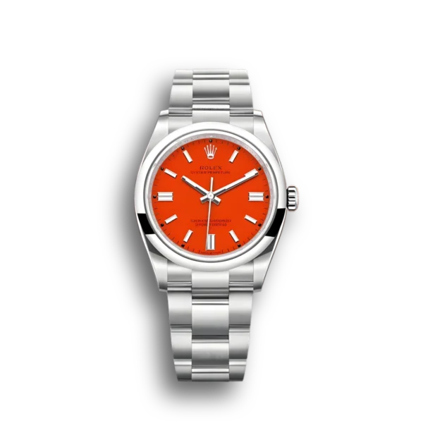 Photo 3 - Men Replica Rolex Rolex Oyster Perpetual Lady 36mm Dial Coral Red Ref.126000