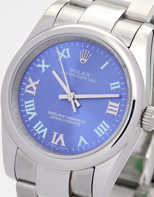 Photo 4 - Women Replica Rolex Rolex Oyster Perpetual Lady 31mm Dial Blue Ref.177200