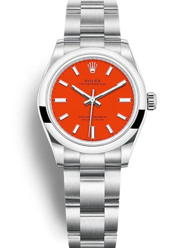 Photo 2 - Women Replica Rolex Rolex Oyster Perpetual Lady 31mm Dial Coral Red Ref.277200