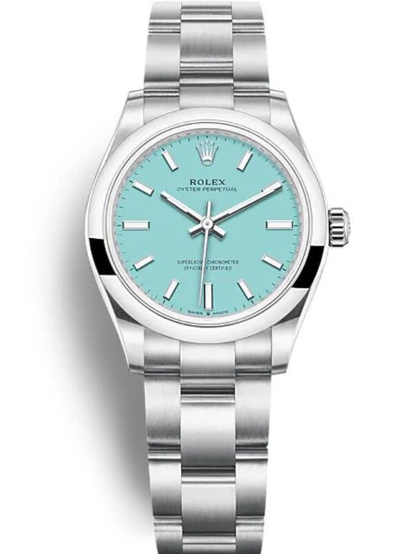 Photo 2 - Oyster Perpetual Date Rolex Oyster Perpetual Lady 31mm Dial Turquoise Blue Ref.277200