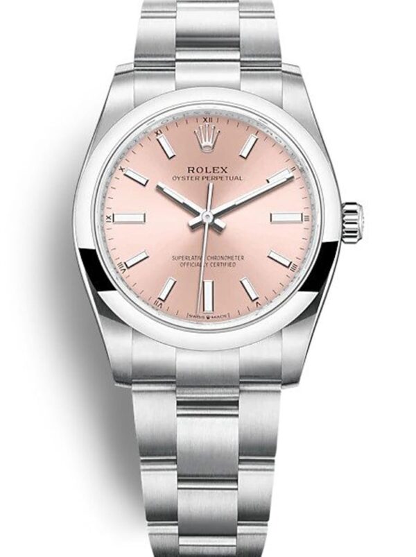 Photo 2 - Oyster Perpetual Date Rolex Oyster Perpetual Lady 34mm Dial Pink Ref.124200