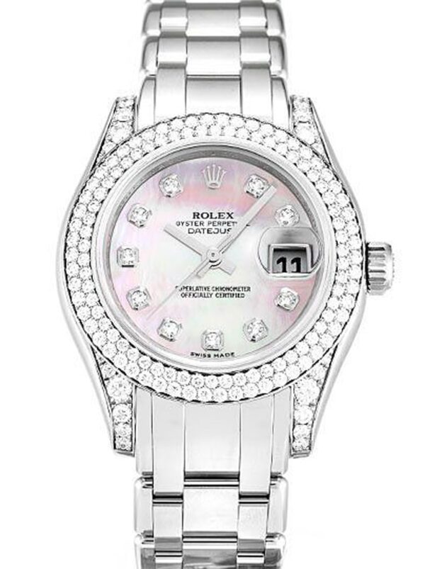 Photo 2 - Men Replica Rolex Rolex Pearlmaster 36mm Dial Pink Mother of Pearl Ref.80359