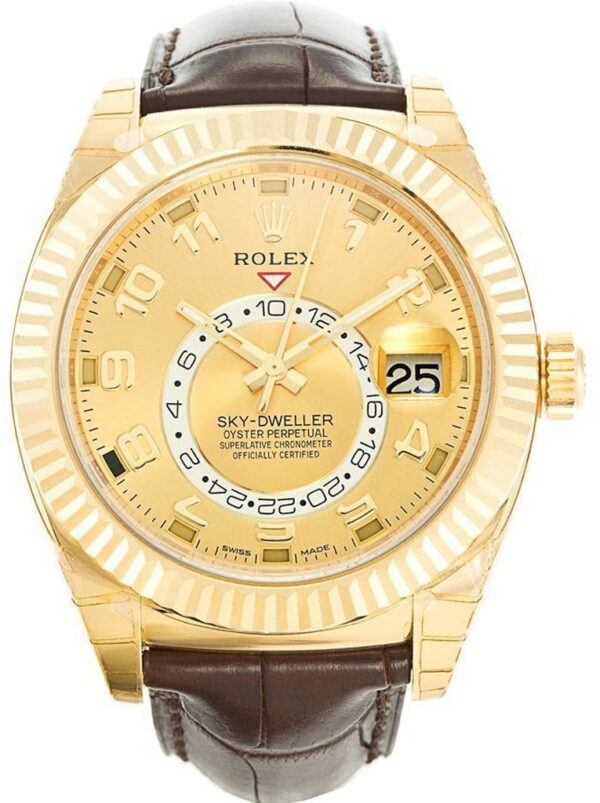 Photo 2 - Gold Replica Rolex Rolex Sky-Dweller Ref.326138 42mm Gold Dial