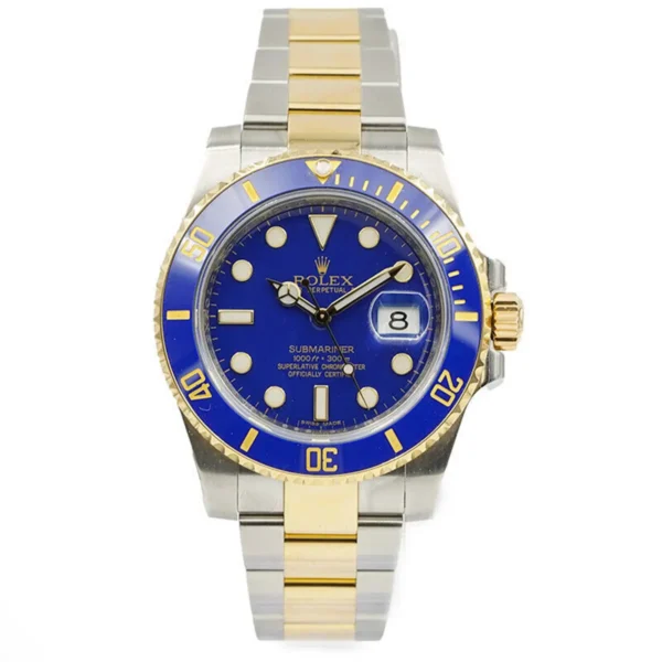 Photo 4 - Men Replica Rolex Rolex Submariner Ref.116613LB 40mm Blue Dial