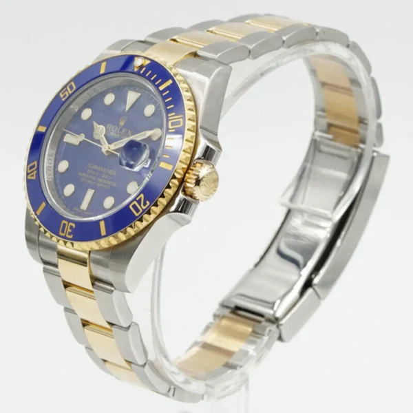 Photo 7 - Men Replica Rolex Rolex Submariner Ref.116613LB 40mm Blue Dial