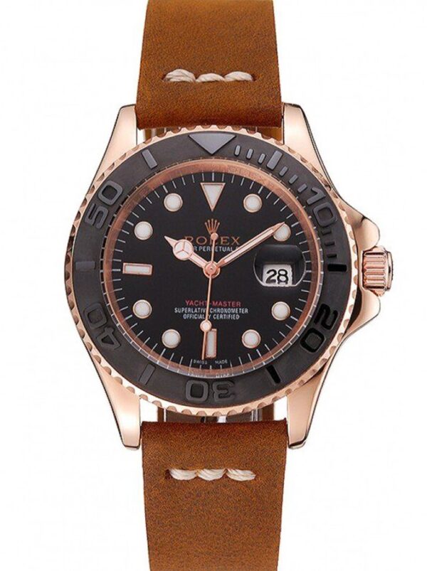 Photo 2 - Men Replica Rolex Rolex Yacht-Master 41mm Dial Black Ref.1453861