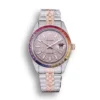 Replica Rolex Datejust 126300 41mm Dial Full-Diamond Rainbow Bezel - Best shop to buy a Fake Rolex