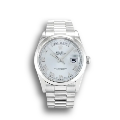 Replica Rolex Day-Date 118206 36mm Blue Dial - Best shop to buy a Fake Rolex