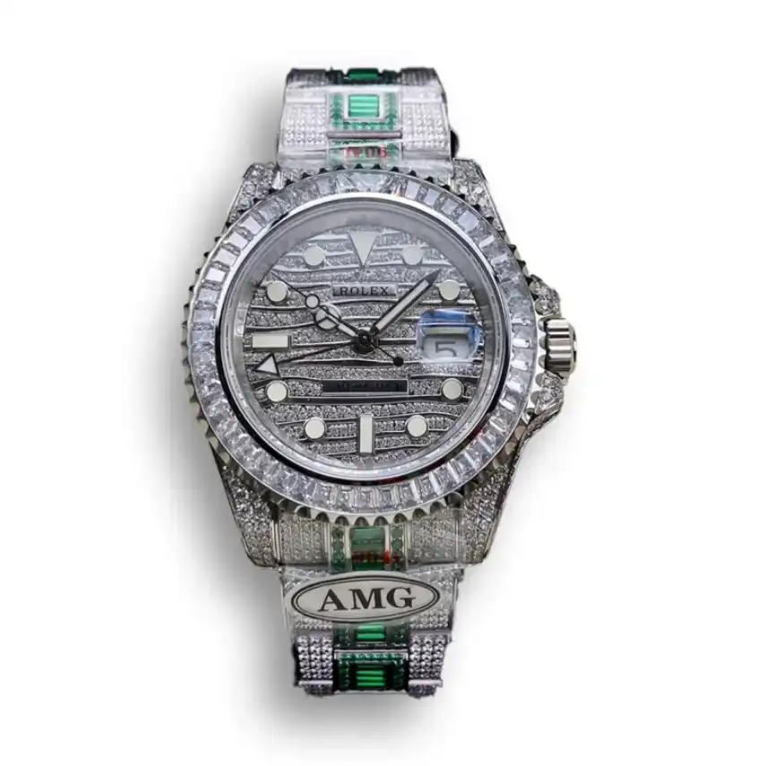 Rolex GMT-Master II 40mm Green Diamonds Bracelet