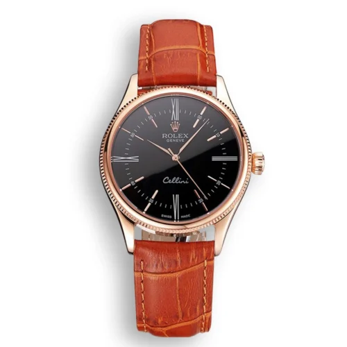 Replica Rolex Cellini 38mm Black Dial REP016794 - Best shop to buy a Fake Rolex