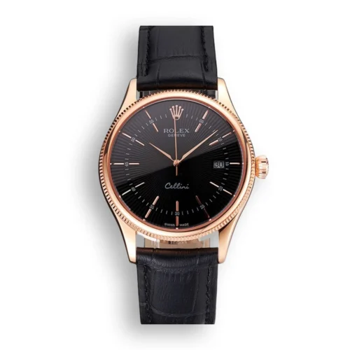 Replica Rolex Cellini 38mm Black Dial REP016799 - Best shop to buy a Fake Rolex