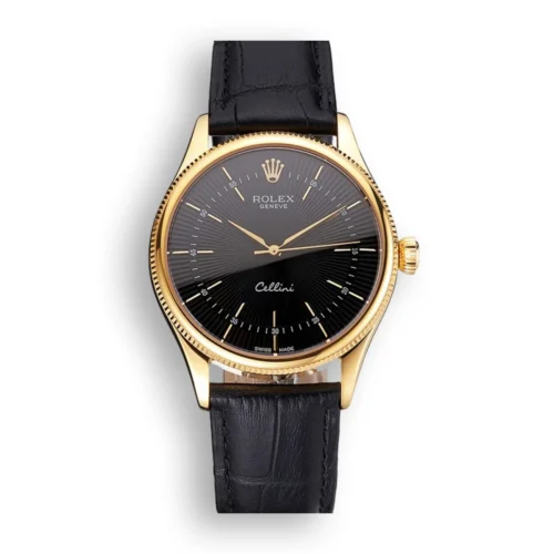 Replica Rolex Cellini 38mm Black Dial REP016803 - Best shop to buy a Fake Rolex